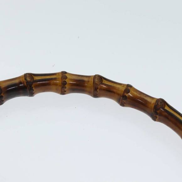 GUCCI Bamboo Hand Bag Leather 2way Black 001 1638 Auth 79644 - Picture 8 of 16